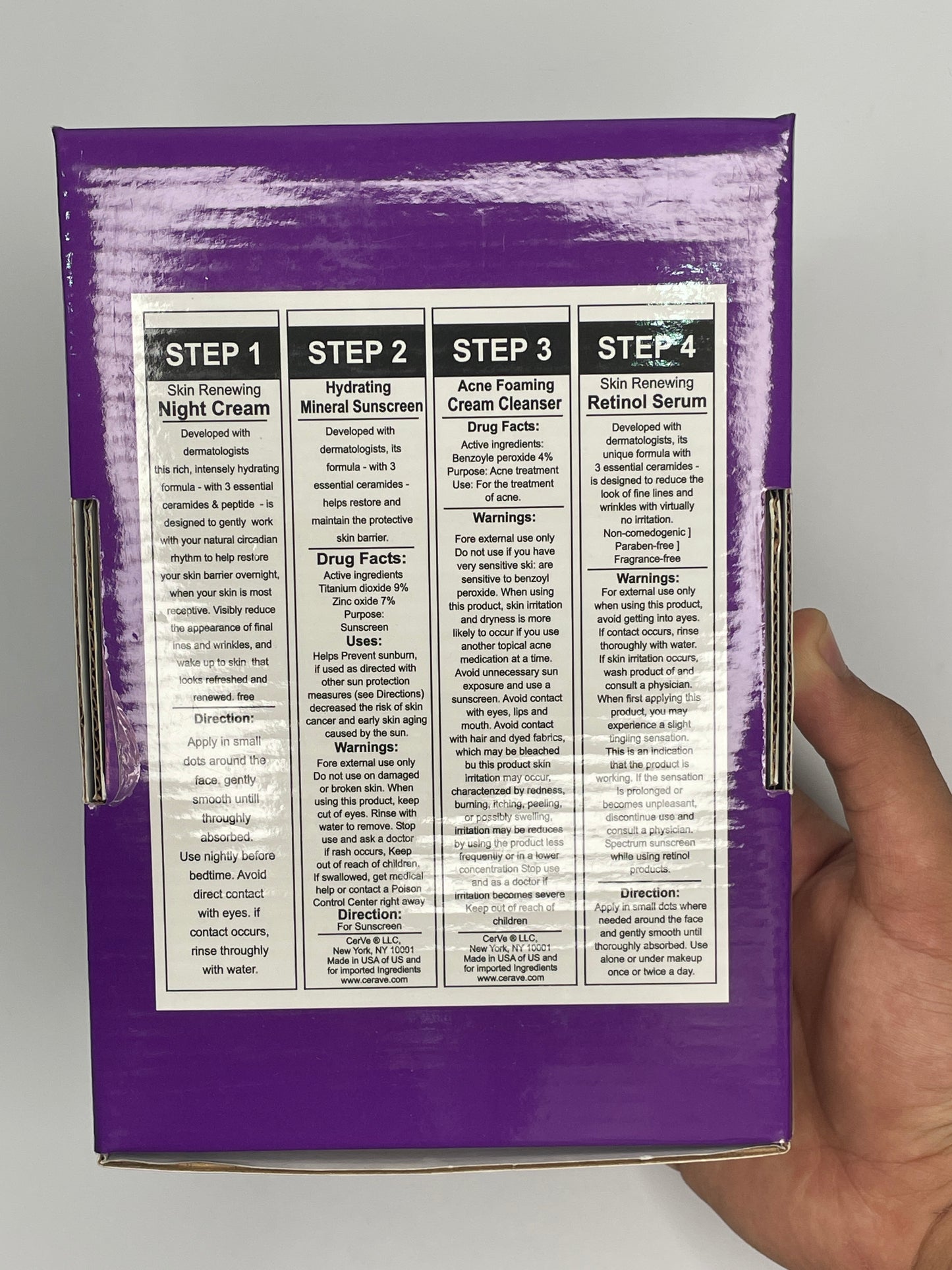 Acne Rescuing Cera-Ve 4 in 1 Recovery Kit
